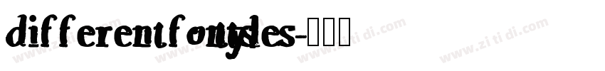 differentfontstyles字体转换