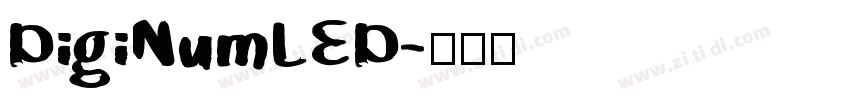 DigiNumLED字体转换