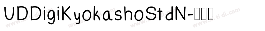 UDDigiKyokashoStdN字体转换