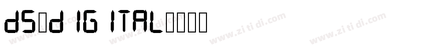 DS-Digital字体转换