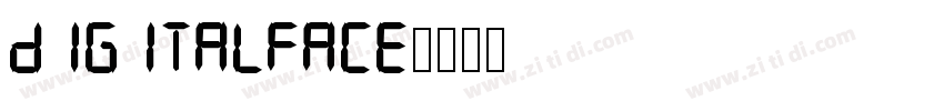 digitalface字体转换