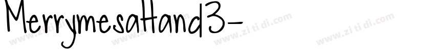 MerrymesaHand3字体转换
