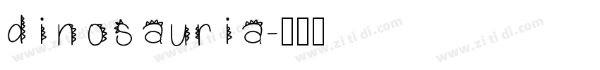 dinosauria字体转换