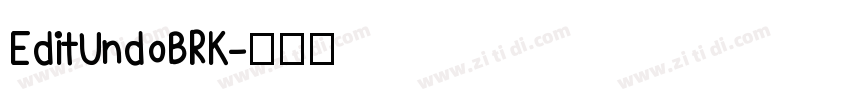 EditUndoBRK字体转换