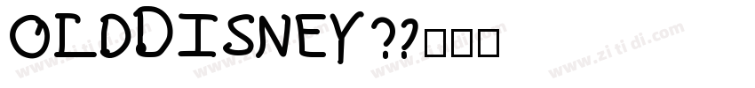 oldDisney字体转换