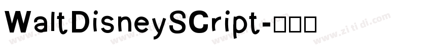 WaltDisneySCript字体转换