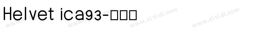 Helvetica93字体转换