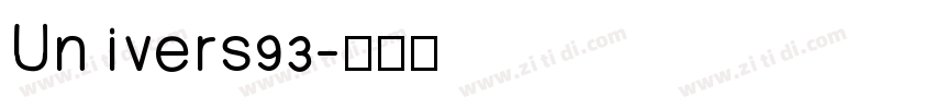 Univers93字体转换