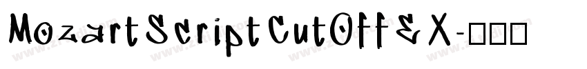 MozartScriptCutOffEX字体转换