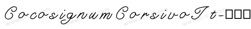 CocosignumCorsivoIt字体转换