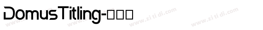 DomusTitling字体转换