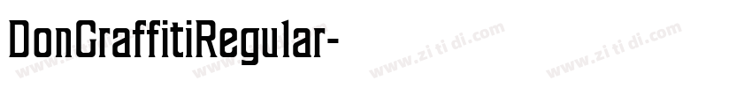 DonGraffitiRegular字体转换
