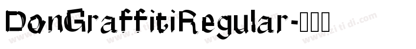 DonGraffitiRegular字体转换