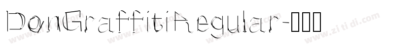 DonGraffitiRegular字体转换