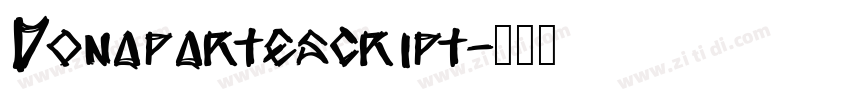 Donapartescript字体转换