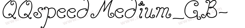 QQspeedMedium_GB字体转换