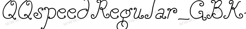 QQspeedRegular_GBK字体转换
