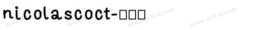 nicolascoct字体转换