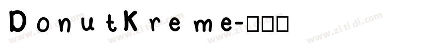 DonutKreme字体转换