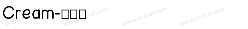 Cream字体转换