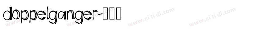 doppelganger字体转换