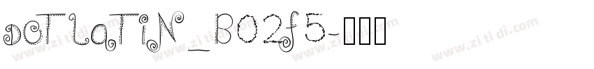 DotLatin_B02f5字体转换