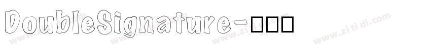 DoubleSignature字体转换