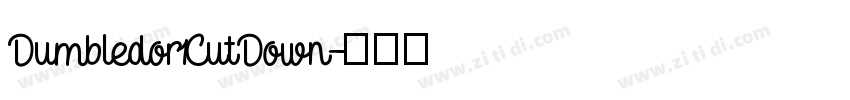 Dumbledor1CutDown字体转换