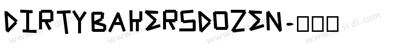 dirtybakersdozen字体转换
