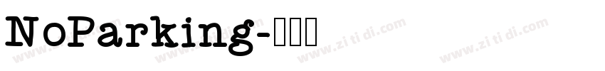 NoParking字体转换