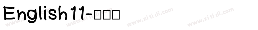 English11字体转换
