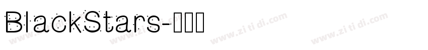 BlackStars字体转换