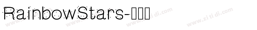 RainbowStars字体转换