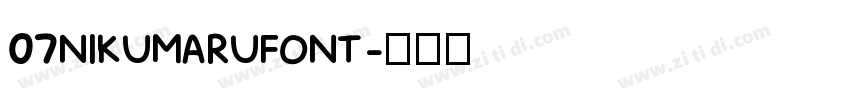 07NIKUMARUFONT字体转换