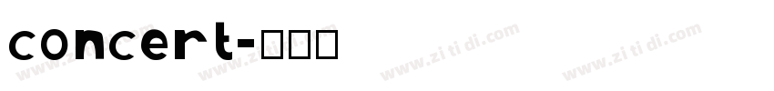 concert字体转换
