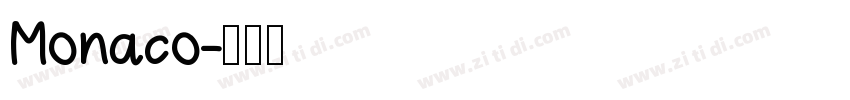 Monaco字体转换