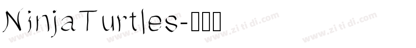 NinjaTurtles字体转换