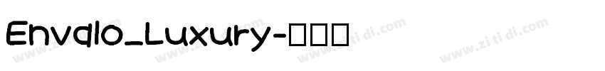 Envalo_Luxury字体转换