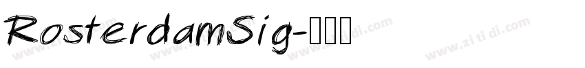 RosterdamSig字体转换