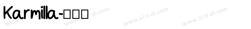 Karmilla字体转换