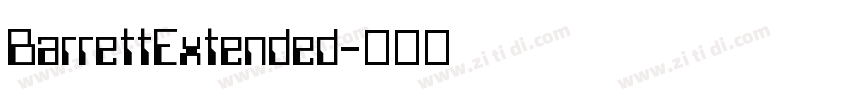 BarrettExtended字体转换