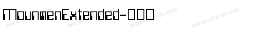 MounmenExtended字体转换