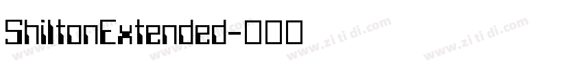 ShiltonExtended字体转换