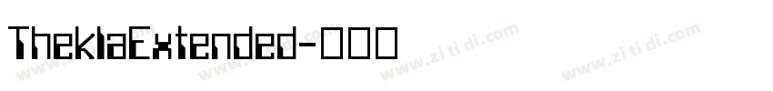 TheklaExtended字体转换