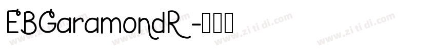 EBGaramondR字体转换