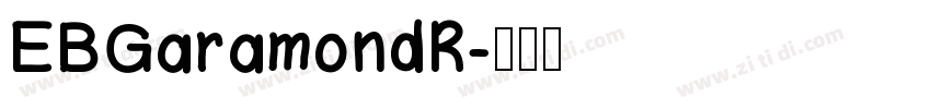 EBGaramondR字体转换