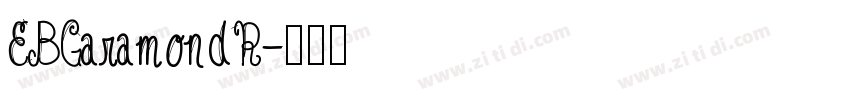 EBGaramondR字体转换
