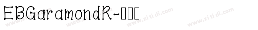 EBGaramondR字体转换