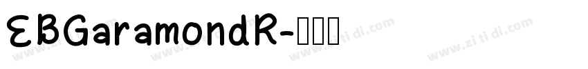 EBGaramondR字体转换