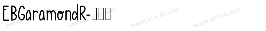 EBGaramondR字体转换
